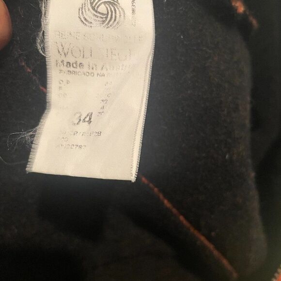 Giesswein Wool Fall Winter Orange Coat Sweater Jacket Made In Austria - Size 34 - Picture 15 of 15